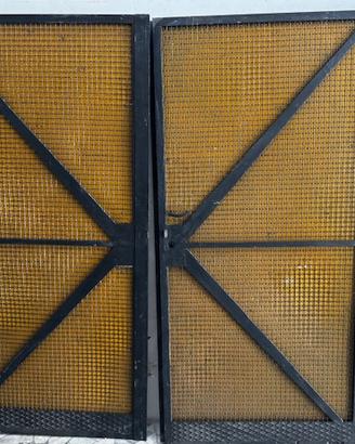 2 cancelli in ferro a doppia anta 236x200 cm