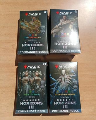 Magic Set 4 Commander Modern Horizons 3 Decks ENG
