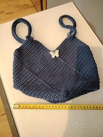 Borsa handmade blu scuro 
