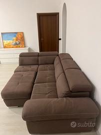 Divano angolare chaise-longue modulabile