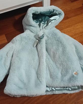 Pelliccia azzurra bimba 92 cm