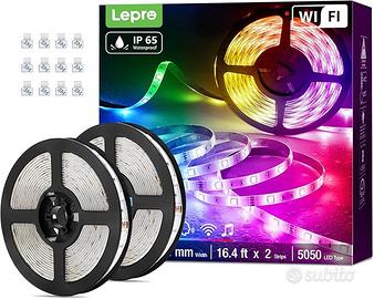 Striscia LED RGB Smart Impermeabile 10M, Strisce L