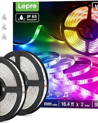 Striscia LED RGB Smart Impermeabile 10M, Strisce L