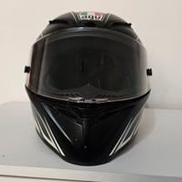Casco AGV Veloce S Predatore Nero Opaco / Bianco.