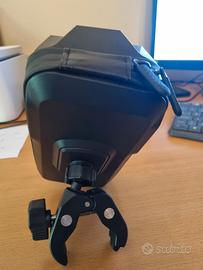 supporto per smartphone da moto o bici con visiera