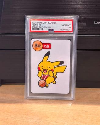 Carta Pokémon Pikachu Taruka 2025 PSA10