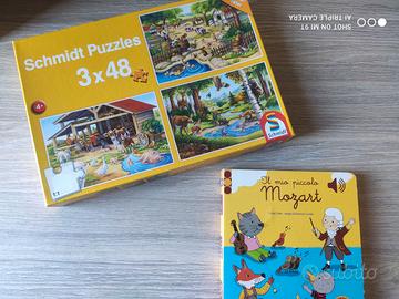 Libro Sonoro Mozart e Puzzle Bambini 4 anni