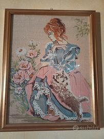 Quadro " La Dama e il Cucciolo"
