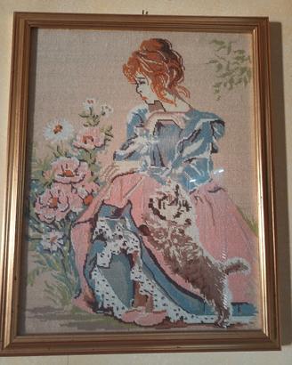 Quadro " La Dama e il Cucciolo"