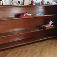 libreria a giorno ad angolo