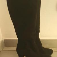 Stivali camoscio neri