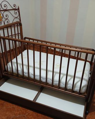 Lettino per bambini con materasso in lattice