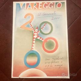 Manifesto Folon per Carnevale Viareggio 2000