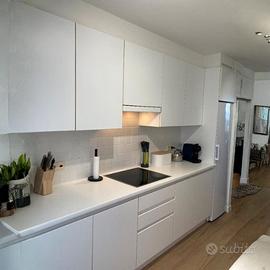 Cucina Lineare completa Bianca