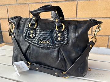 Borsa Coach in morbida Pelle e Cocco