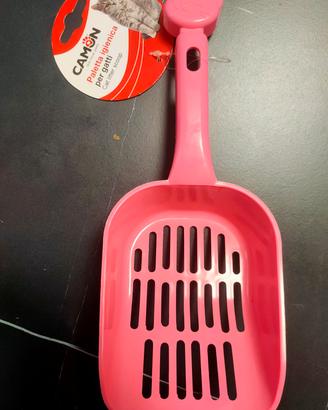 Paletta lettiera gatto rosa nuova