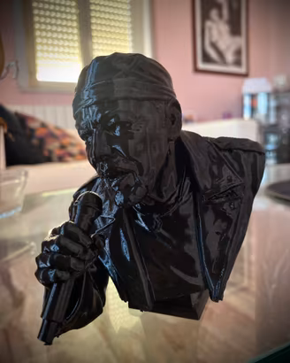 Busto Vasco Rossi da Collezione - Stampa 3D - 12cm