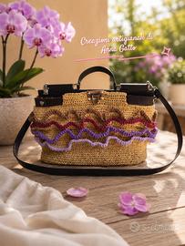 borsa in rafia prototipo fendi