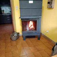 camino  a legna ventilato