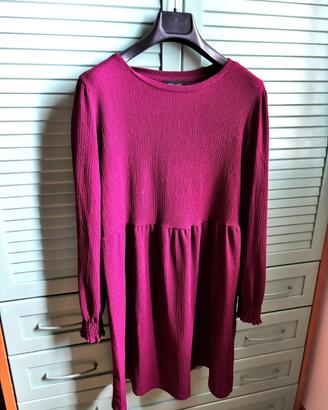 Vestito donna bordeaux taglia 38