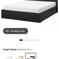 Letto Malm Ikea contenitore
