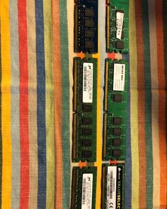 Memoria Ram RAM DDR2 240 pin desktop old PARTE 1
