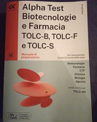 alpha test biotecnologie e farmacia