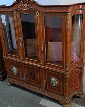Museale vetrina produzione italiana stile impero