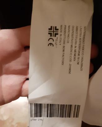 materasso 1 piazza e mezza in memory nuovo