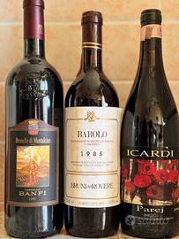 Vino bottiglie Rossi