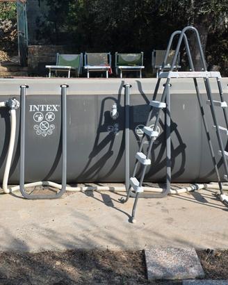 piscina Intex 574x274x132 pompa scaletta skimmer