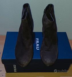 FRAU - Donna - Stivaletti in camoscio marrone