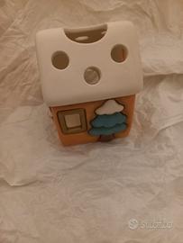 Thun casetta tealight Regali D'inverno marrone 