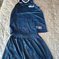 Basket completo nr 13 blu Legea