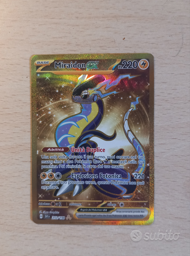 TIREI A CARTA POKEMON PREMIUM MIRAIDON EX 