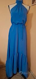 Vestito lungo blu
