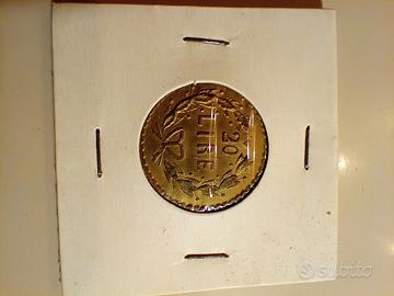 peso monetale lire 20 savoia