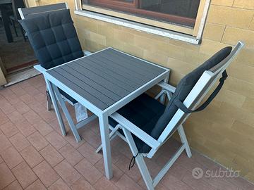 Tavolo da giardino + 2 sedie ikea reclinabili
