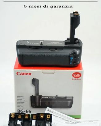 IMPUGNATURACANON ORIGINALE BG-E6 per EOS 5D Mk II