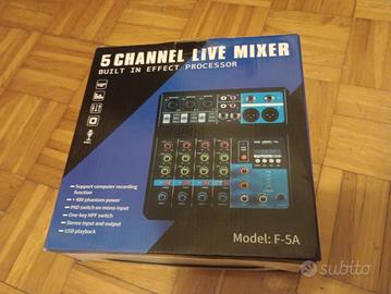 MIXER MUSICA CON PROCESSORE MUSICALE E CHIAVE USB