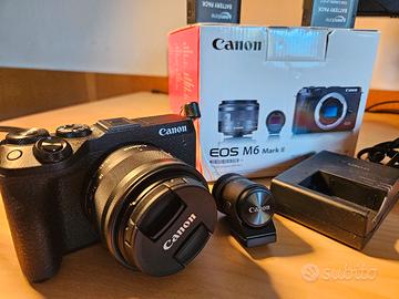 Reflex Canon EOS M6 Mark II + 15-45mm + adattatore