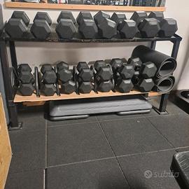 Rastrelliera manubri/bumpers/kettlebell