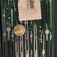 Set da disegno tecnico vintage Alda Reißzeug