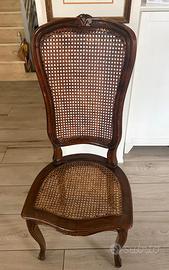 6 sedie paglia Vienna ottime cond. 95 Euro l'una