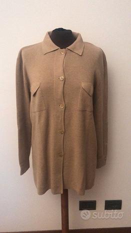 Maglione vintage lungo con taschine
