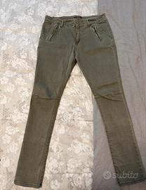 Pantaloni Skinny Nuna Lie Verde Militare