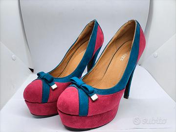 Scarpe donna numero 40 Décolleté Scamosciata alta.