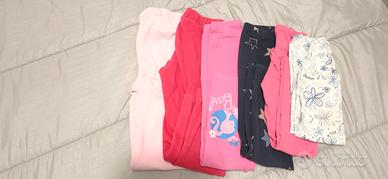 Set 6 Pantaloni Leggings Bimba 8-10 Anni (140 cm)