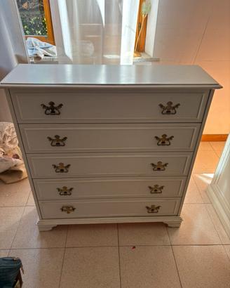 Scarpiera vintage 5 ante a ribalta stile classico