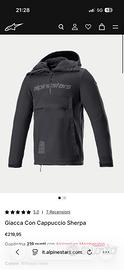 Giacca Alpinestar sherpa con capuccio - M